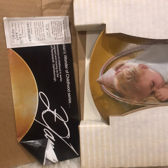 Vintage 1987 B.E. Zolan The Daydreamer Plate - Picture 2 of 3